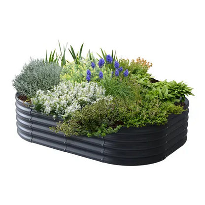 VegTub Modular Metal Raised Bed Kit - Charcoal